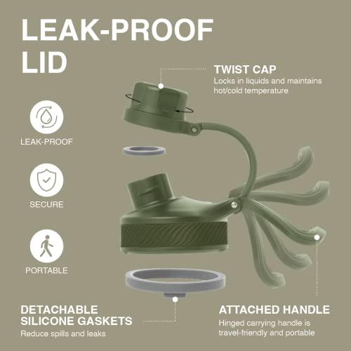 Bouteille d'eau LocknLock Trek hermétique réutilisable 946 ml vert olive