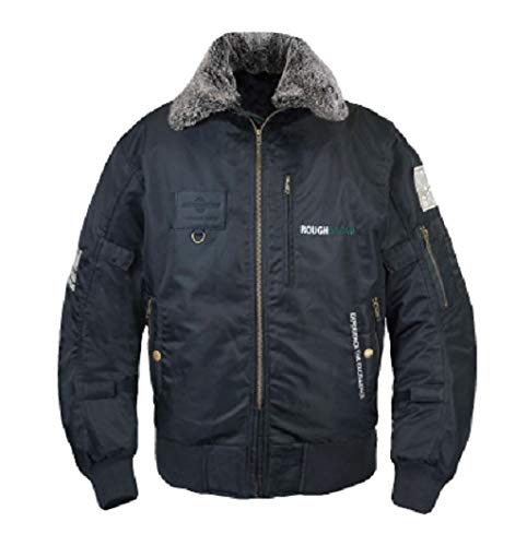 ラフアンドロード バイク用ジャケット B-15Rボアウインタージャケットフルパッド仕様 ブラック LL RR7690