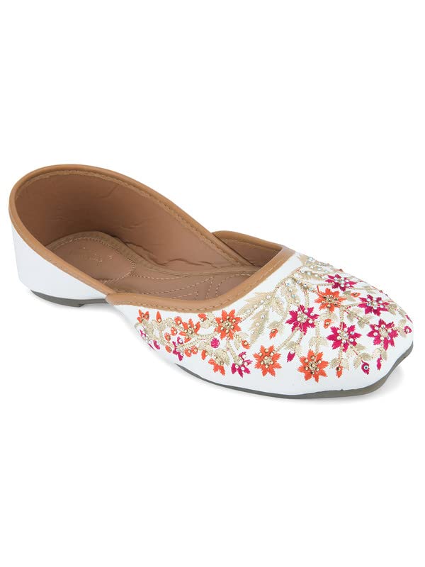 desi colour Women Wear Ethnic Footwear Mojari/Punjabi Jutti-Stone Work 1-picture-36