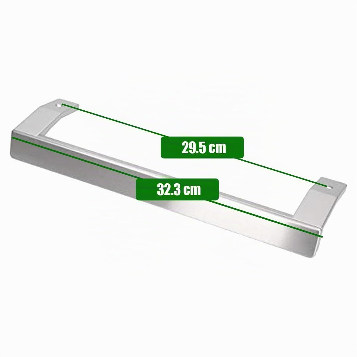 Tirador puerta compatible con frigorífico - nevera y congelador BEKO - Color metalizado