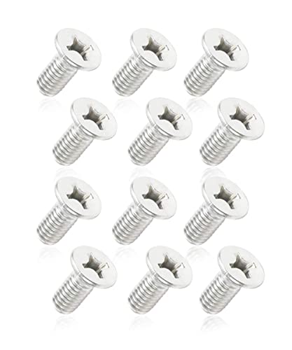 YAKEFLY 12 Packs Stainless Steel Brake Disc Rotor Screws for Front and Rear,Retaining Hardware Bolts Screw Kit,Screw Rotor Brake Disc Retaining 93600-06014-0H Replacement
