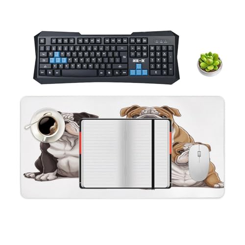 English Bulldogs1 Desk Pad con Base de Goma 30x60 cm miniatura 4
