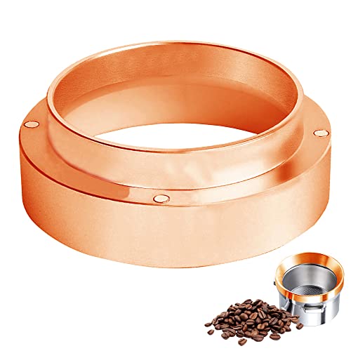 Anillo Dosificador de Café, Anillo Dosificador de 51 MM, llenado Axacto del Café en Polvo, Para Cafetera, Embudo de llenado, Recipiente de Preparación, Oro Cover