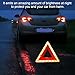 MTRPS Reflective Warning Triangle, Foldable Emergency Warning Frame Triangle with Storage Case, Roadside Hazard Sign Safety Reflector for Auto Breakdown, Car Accessories