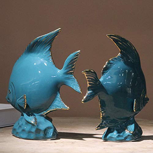 Statue poisson décoration maison Feng Shui figurine créative pour table bureau - 3