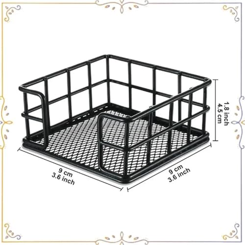 Support de notes adhésives en métal lot de 4 pour bureau