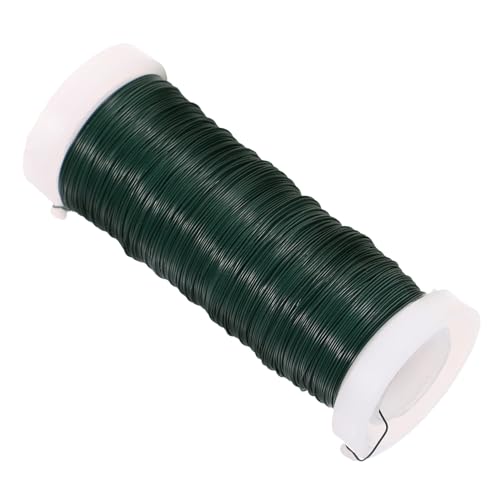 OSALADI 1 rollo Alambre Flexible para Jardinería de Alambre para Fijar Plantas y Soporte de Ramas para y Flores Reutilizable y Oficina Color Verde