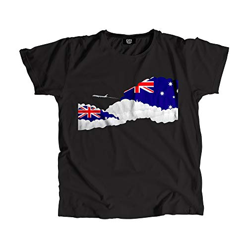T-shirt Australia Day imprimé avion et aéroport pour look décontracté