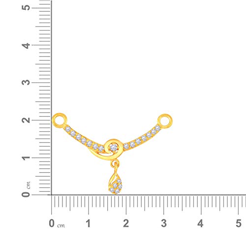 Malabar Gold & Diamonds Gold Pendant for Women 22k | 22 kt (916) BIS Hallmark Gold Tanmaniya Pendant for Women & Girls | 22 K Gold Mangalsutra Pendant for Birthday, Wedding,... - Image 2