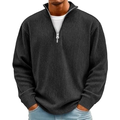 Chaqueta Chandal Hombre, Prenda Jersey Cremallera, Mangas Media Casaco Fleece Basica Grande Buzos Sudaderas Sin Capucha, Regalo Sport Gifts Borrego Sweatshirt Hombre, L | Ya disponible en tu tienda friki favorita! En mundofriki.es!