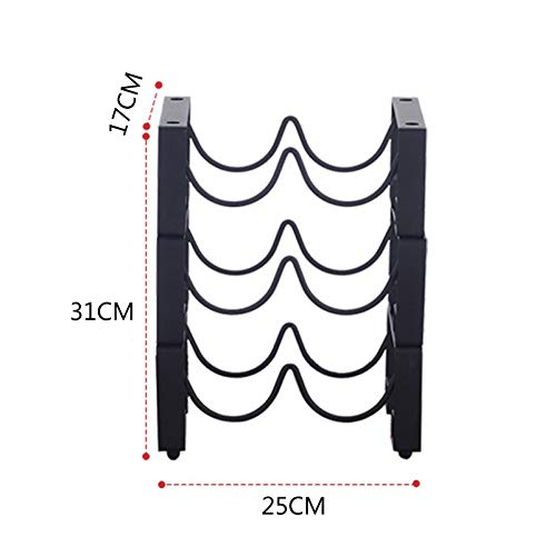 Soporte para botellas de vino 3 niveles para 6 botellas miniatura 2