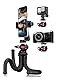 Lammcou Handy Stativ, Flexibel Stativ für Smartphone mit Voll Schwenkbar Kugelneiger & Vertikale und Horizontale Handystativhalter & Go Pro Adapter, Camera Tripod Kamerastativ für YouTube, Urlaub
