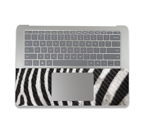 Image of MightySkins Carbon Fiber Skin Compatible with Microsoft Surface Laptop Studio 2 (2023) Full Wrap Kit - Zebra Closeup | Protective, Durable Textured Carbon Fiber Finish | Made in The USA