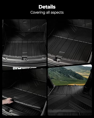 Image of 3W Tesla Model Y Juniper 2025 2026 Cargo Liner Standard Premium Performance | Rear Trunk Mat, Model Y Juniper Accessories, Anti-Slip TPE All Weather Custom Fit, Model Y Accessories, Vigormold