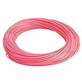 SF WF5F 100FT Fly Fishing Line Weight Forward Floating Fly Line for Fly Fishing Double Welded Loops Pink