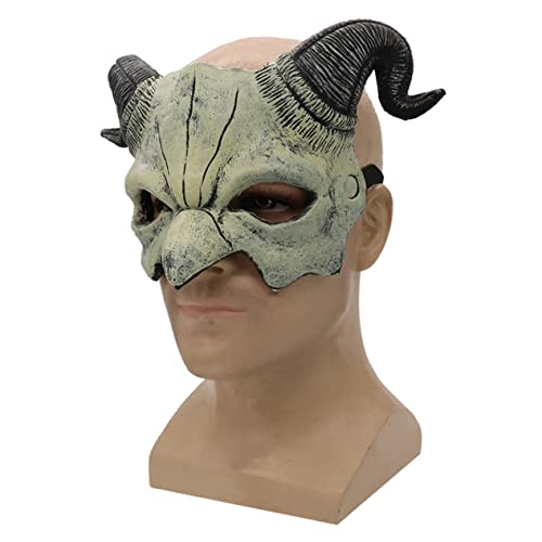 ibasenice 1pc Devil Mask for Halloween Half Face Cosplay Comfortable Fit Unique Design for Costume Parties and Festivals Create Mysterious Atmosphere for Masquerade Events