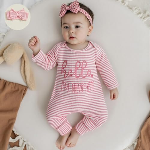 Little Sister Newborn Outfit Baby Girl Coming Home Romper One Piece Jumpsuit Onesie Cute Fall Winter Clothes4