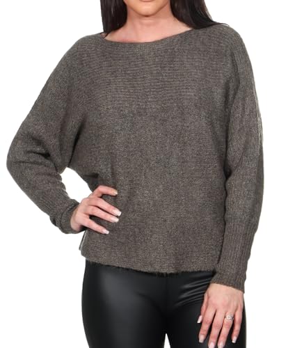 ONLY ONLDANIELLA L/S Pullover KNT Noos Pull-Over, Marron, M Femme