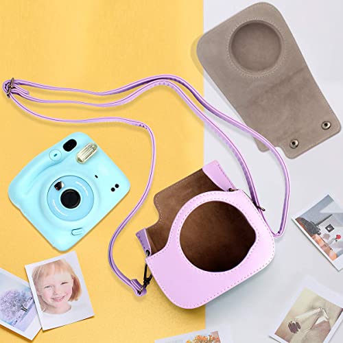 Protective & Portable Case Compatible With Fujifilm For Instax Mini 11 Instant Camera With Accessories Pocket And Adjustable Strap (Lilac Purple) #TOP4