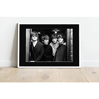 Impression de The Beatles Rubber Soul | Les Beatles | Cadre de la galerie | A4 (29.6×21.0cm), Black matt with White… - Les Beatles, Paul McCartney, John Lennon, RIngo Starr, George Harrison Impression de The Beatles Rubber Soul | Les Beatles | Cadre de la galerie | A4 (29.6x21.0cm), Black matt with White… – Image 2