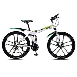 Vouwfiets voor volwassenen, vouwfiets, mountainbike, mannen en vrouwen, variabele snelheid, dubbele schokdemper student…