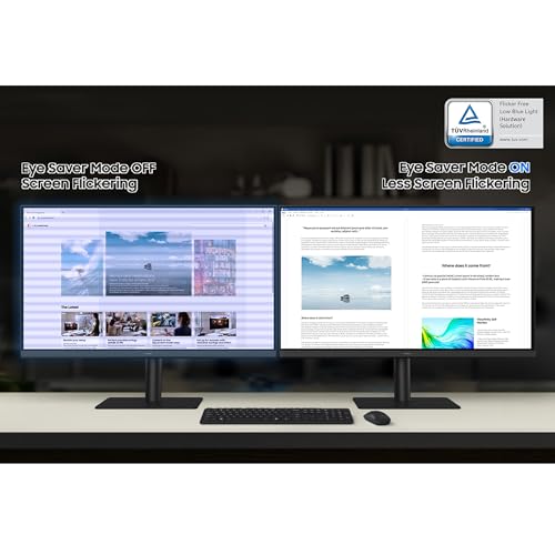 Image of Samsung 27 Inch ViewFinity S6 (S61F) QHD Monitor - QHD (2560x1440), 100Hz Refresh Rate, TUV Certified, Game Mode, 2X HDMI /DP, Height /Tilt /Swivel /Pivot, LS27F612EANXZA