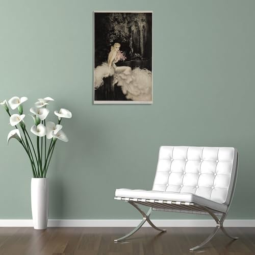 Louis Icart impression sur toile orchidée 60x90 tableau décoration mural - 5
