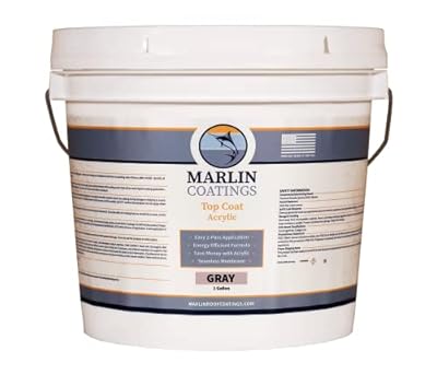 RV Roof Coating - Premium Acrylic Elastomeric Waterproof Sealant - Designed for Your RV, Camper, Trailer, Commercial Building…(Gray, 1 Gallon)