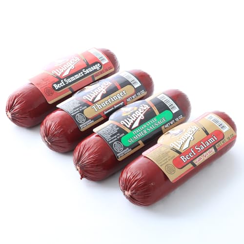 Usinger's Sausage Variety Pack 4-Pack | Beef Summer, Italian-Style Summer, Beef Salami, Thueringer |...