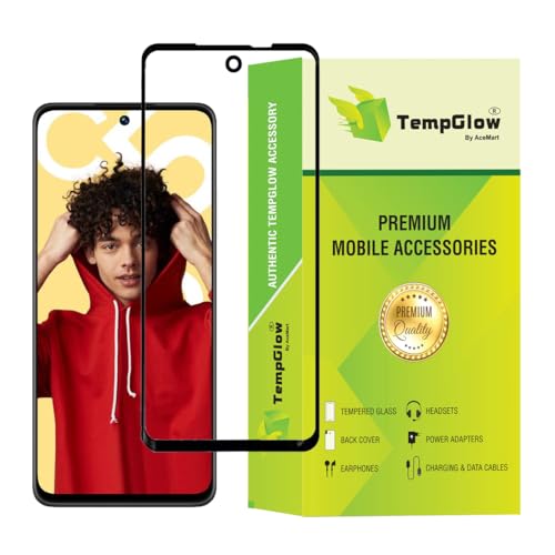 Image of Screen Protector for Realme C55 | Realme Narzo N55 (Black) Tempered Glass Edge-to-Edge 6D Screen Guard With Installation Kit