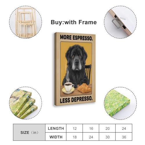 Poster More Concentration Less Melancholy Toile Anti-Reflet pour Bureau Calme - 2