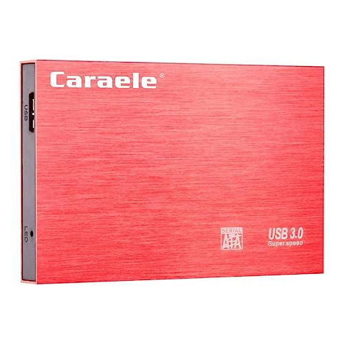 Image of Red Ultra Slim 2.5in USB3.0 Hard Drive HDD Capacity Disk for PC Laptop 500GB