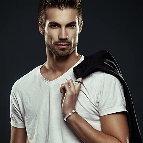 Mystigrey Men Jordan Stainless Steel Adjustable Cuff Open Mesh Bracelet Bangle For Men With Open And Minimalist Design #TOP4