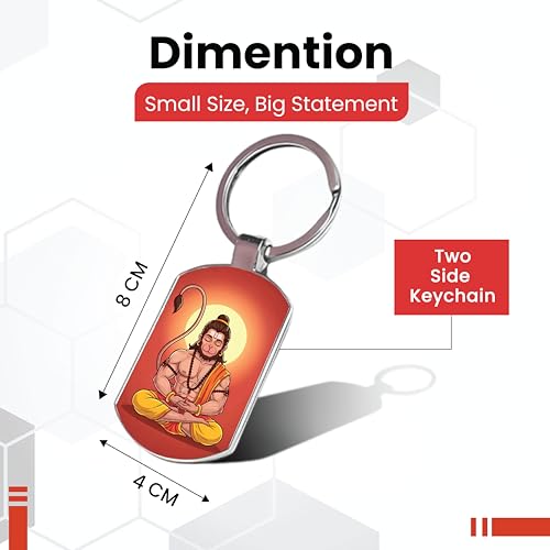 Image of Stylish Metal Keychains with Permanent Glossy Print - Inspirational Quotes & Spiritual Designs - Perfect Key chains for loved ones, Personal Use, Gifts & Return Gifts