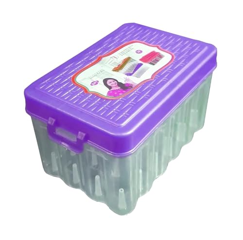 Image of Thread and Needle Box - Big Size 24 spools Empty Thread Box /Tailor Box (Multicolour) (24 REELS RIGHTANGLE)