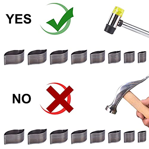 PH PandaHall 8 Size Punching Die Set, Leather Craft Cutter Punch Hole Hollow Drop Wallet Cutter Leather Cutting Belt Puncher Cutting Tools for DIY Leather Craft Leaf Shape