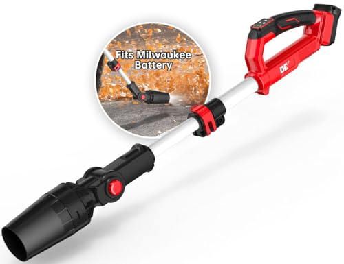 Cordless Leaf Blower for Milwaukee M18 18V 31000RPM 3‑Speed Adjustable Head