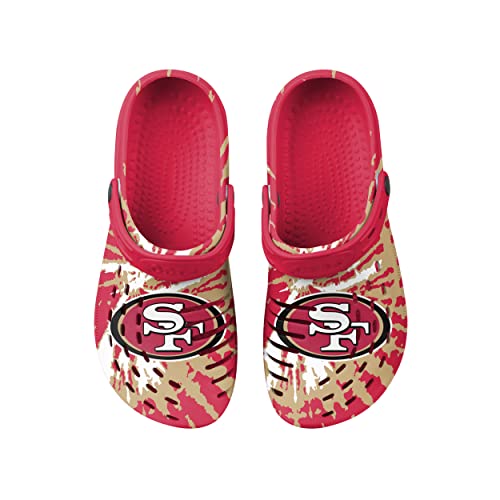 Image of FOCO Mens NFL Team Logo Tie-dye Garden Water Sandals Shoes Slipper Clogs with Strap
