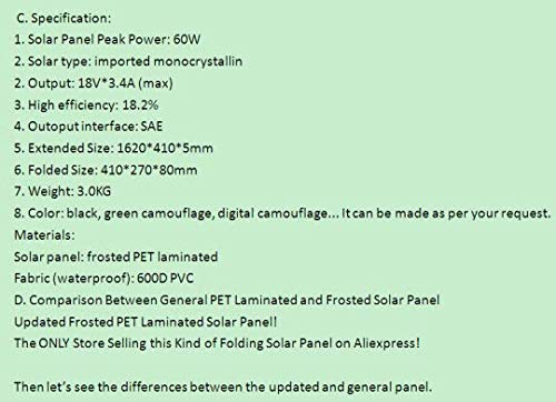 GOWE truck mobile solar powered power solar panels kit solar charger 60w watt 18v 12v usb 5v outdoor camping