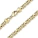 Produktbild Materia Männer Halskette Gold - 60cm vergoldete Silberkette 5mm breit K134-60