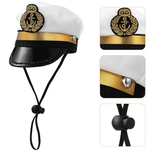Sombrero para perro Capitán Luxshiny pequeño miniatura 3