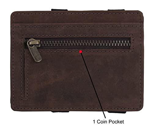 URBAN FOREST Vintage Brown Leather Magic Wallet for Men 4 418fo98FogL