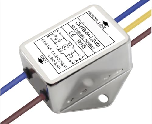 Filtro EMI monofásico CA CW1B-6A-L(040) 250VAC supresor de alta frecuencia