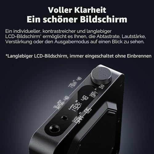 FIIO K11 Compact Desktop R2R Architektur DAC und Kopfhörerverstärker (schwarz)