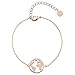 Produktbild Heideman Armband Damen Weltkarte aus Edelstahl rosegold farbend matt Armkette für Frauen rosévergoldet mit Verlängerung