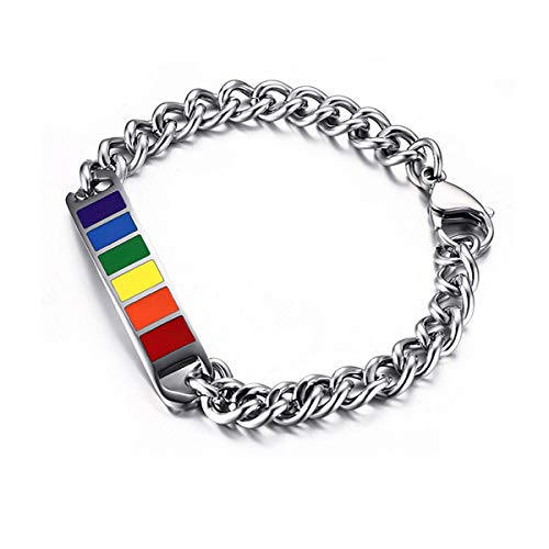 Candyfancy Unisex Hombre Mujer    acero inoxidable