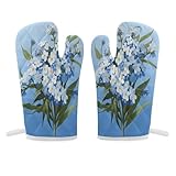 Paire polyvalente pour tous les cuisiniers et boulangers à domicile : cette paire de gants de cuisine imprimés « Do Not Forget Me » convient aux chefs à domicile, aux amateurs de pâtisserie et aux hôtes de barbecue. Les gants de cuisine pratiques sont essentiels pour la préparation quotidienne des repas, les projets de cuisson le week-end et les sessions de grillades en plein air.