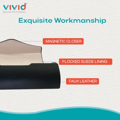 Image of VIVID Unisex Specs Magnetic Eyewear Dabbi Faux Leather Hard Case Cover
