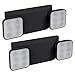 LED Two Head Emergency Light with Battery Back-up Black - 2 Pack
