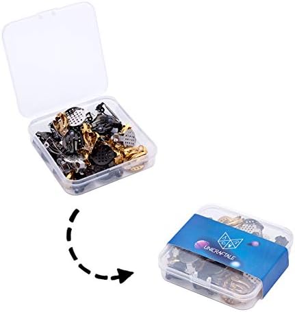 UNICRAFTALE 30pcs 3 Colors Flat Round Tray Clip-on Earring Findings 304 Stainless Steel Clip-on Components Non-Pierced Ear Hoops with Rubber for Earring Jewelry Making 22x15x8mm